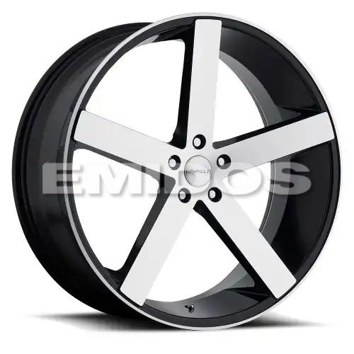 Cavallo CLV-5 Gloss Black & Machined 5x120 20R 10 74.1 42