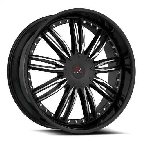 Cavallo CLV-54 Gloss Black & Machined 5x108/114.3 18R 8 74.1 35