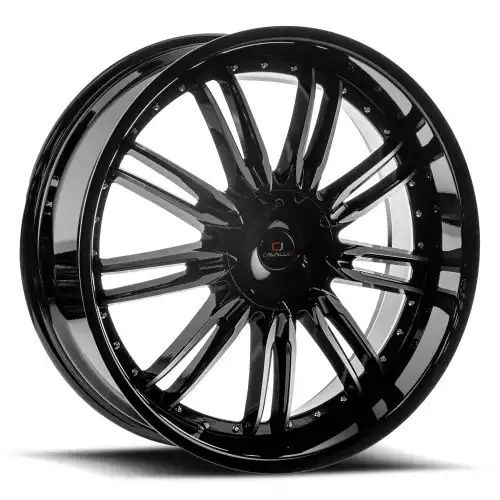 Cavallo CLV-54 Gloss Black & Machined 5x115/120 24R 9 78.1 18