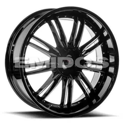 Cavallo CLV-54 Gloss Black & Machined 5x115/120 24R 9 78.1 34