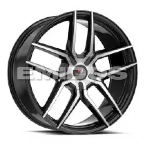 Cavallo CLV-55 Gloss Black & Machined 5x110/114.3 20R 8.5 74.1 35