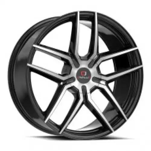 Cavallo CLV-55 Gloss Black & Machined 5x114.3/120 22R 8.5 74.1 38