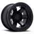 FUEL D122 BLOCK BEADLOCK MATTE BLACK W/ MATTE BLACK RING 6x135 17R 9 87.1 -15