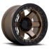 FUEL D124 BLOCK BEADLOCK MATTE BRONZE W/ MATTE BLACK RING 6x139.7 17R 8.5 106.1 BNK