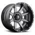 FUEL D238 RAMPAGE MATTE GUN METAL BLACK LIP 8x170 22R 12 125.1 -44
