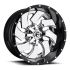 FUEL D240 CLEAVER CHROME PLATED GLOSS BLACK LIP 6x135/139.7 20R 9 106.1 1