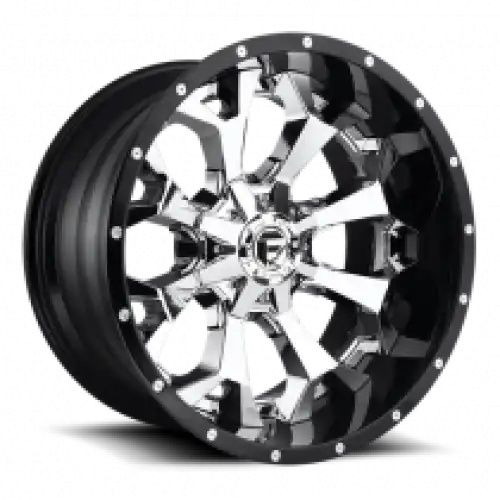 FUEL D246 ASSAULT CHROME PLATED GLOSS BLACK LIP 6x135/139.7 20R 10 106.1 -18