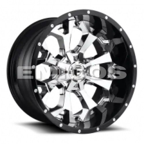FUEL D246 ASSAULT CHROME PLATED GLOSS BLACK LIP 8x170 20R 12 125.1 -43
