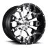 FUEL D246 ASSAULT CHROME PLATED GLOSS BLACK LIP 8x165.1 22R 10 125.1 -13