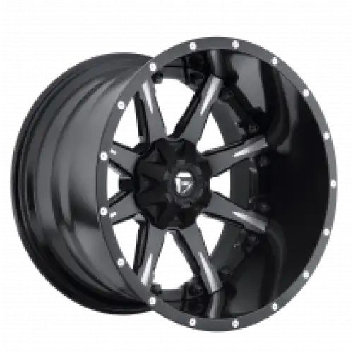 FUEL D251 NUTZ MATTE BLACK MILLED 8x165.1 20R 10 125.1 -19