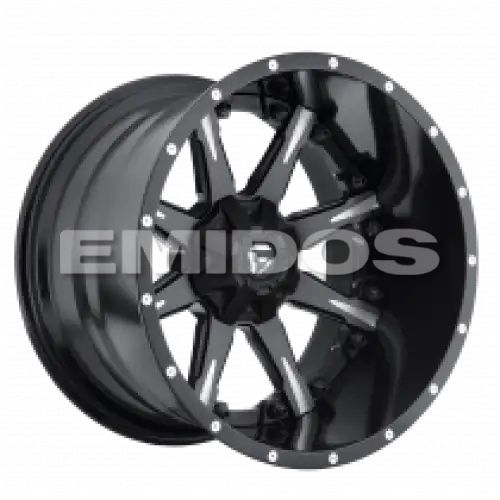FUEL D251 NUTZ MATTE BLACK MILLED 8x165.1 20R 10 125.1 -19