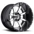 FUEL D260 MAVERICK CHROME PLATED GLOSS BLACK LIP 8x165.1 20R 12 125.1 -44