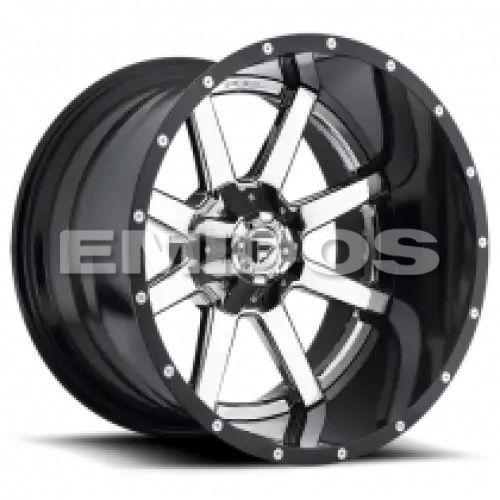 FUEL D260 MAVERICK CHROME PLATED GLOSS BLACK LIP 6x135/139.7 20R 9 106.1 1