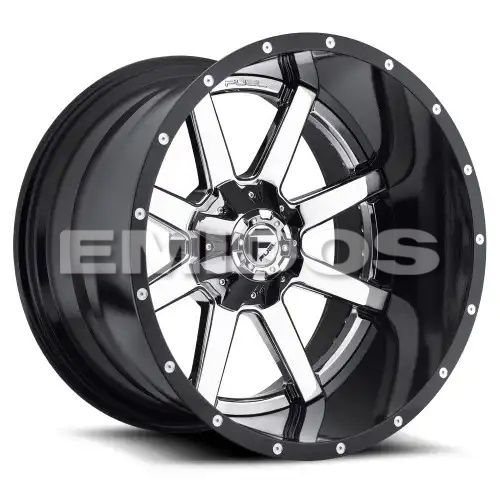 FUEL D260 MAVERICK CHROME PLATED GLOSS BLACK LIP 6x135/139.7 22R 14 106.1 -70