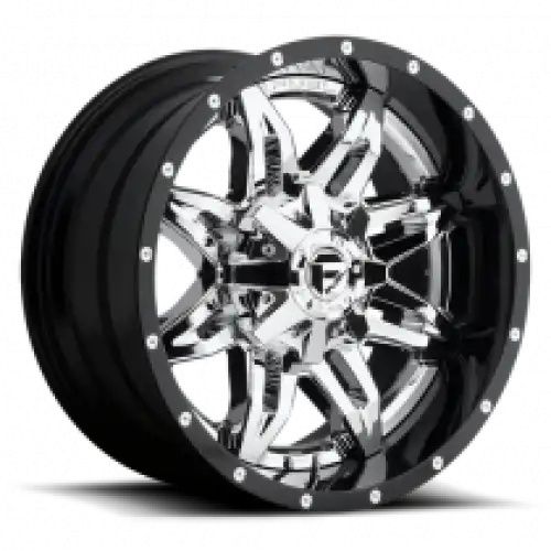 FUEL D266 LETHAL CHROME PLATED GLOSS BLACK LIP 6x135/139.7 20R 10 106.1 -19