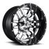 FUEL D270 SLEDGE CHROME PLATED GLOSS BLACK LIP 8x165.1 20R 12 125.1 -43