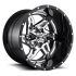 FUEL D272 ROCKER CHROME PLATED GLOSS BLACK LIP 5x139.7/150 20R 10 110.1 -18