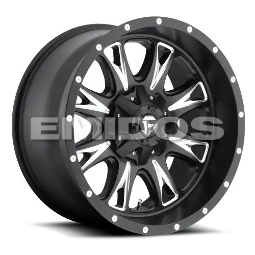 FUEL D513 THROTTLE MATTE BLACK MILLED 6x135/139.7 20R 12 106.1 -44