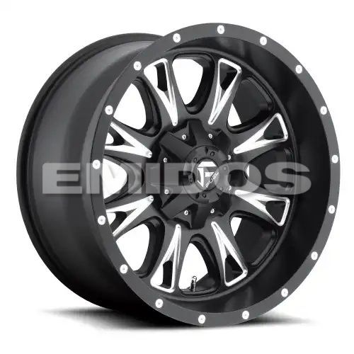 FUEL D513 THROTTLE MATTE BLACK MILLED 6x135/139.7 20R 9 106.1 1