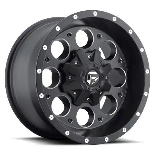 FUEL D525 REVOLVER MATTE BLACK MILLED 5x114.3/120.65 15R 8 72.56 -18