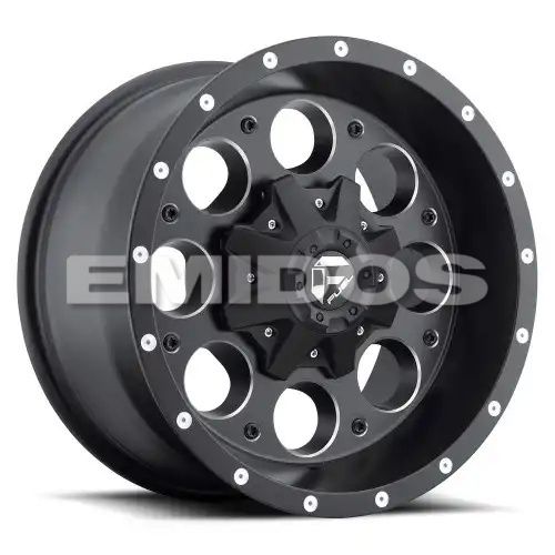 FUEL D525 REVOLVER MATTE BLACK MILLED 5x120.65/127 15R 8 78.1 -18