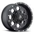 FUEL D525 REVOLVER MATTE BLACK MILLED 5x114.3/127 16R 8 72.56 1