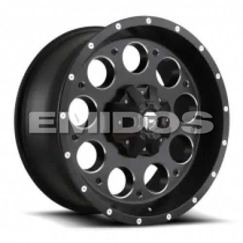 FUEL D525 REVOLVER MATTE BLACK MILLED 8x165.1 16R 8 125.1 1
