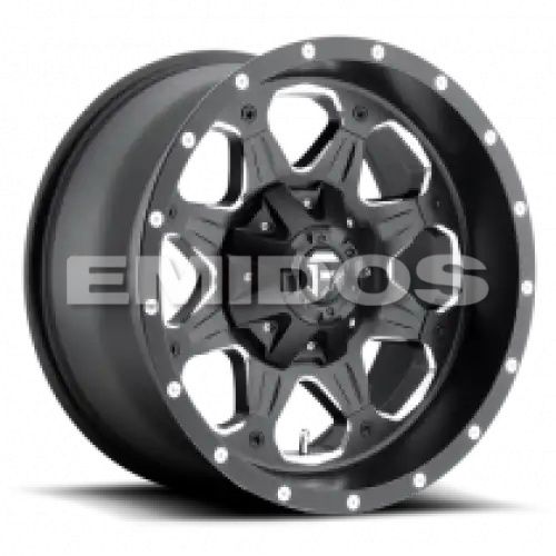 FUEL D534 BOOST MATTE BLACK MILLED 6x135/139.7 17R 9 106.1 20