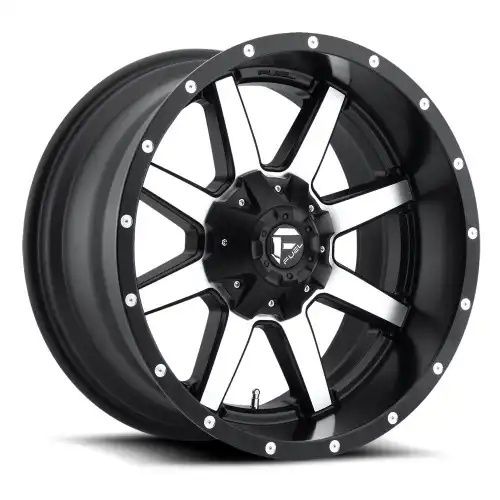 FUEL D537 MAVERICK MATTE BLACK MACHINED 6x135/139.7 18R 9 106.1 20