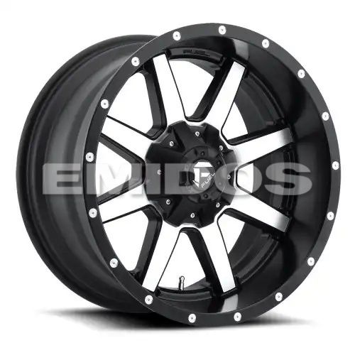 FUEL D537 MAVERICK MATTE BLACK MACHINED 8x180 20R 9 124.2 20