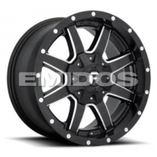 FUEL D538 MAVERICK MATTE BLACK MILLED 6x135/139.7 17R 9 106.1 14