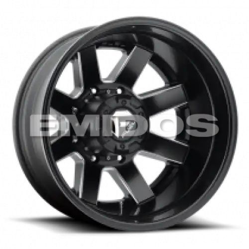 FUEL D538 MAVERICK MATTE BLACK MILLED 8x165.1 22R 8.25 121.5 -265