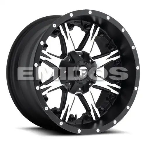 FUEL D541 NUTZ MATTE BLACK MACHINED 6x135/139.7 20R 9 106.1 1