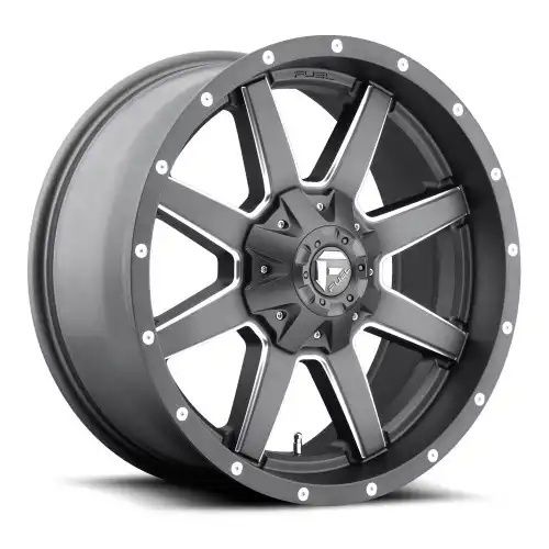 FUEL D542 MAVERICK MATTE GUN METAL MILLED 6x135/139.7 20R 9 106.1 1