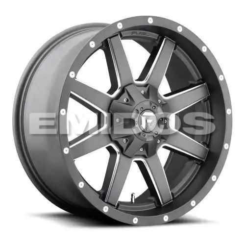 FUEL D542 MAVERICK MATTE GUN METAL MILLED 6x135/139.7 20R 9 106.1 1