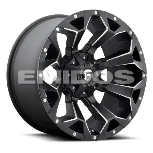 FUEL D546 ASSAULT MATTE BLACK MILLED 8x180 20R 10 124.2 -18