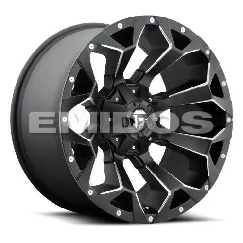 FUEL D546 ASSAULT MATTE BLACK MILLED 8x180 20R 9 124.2 20