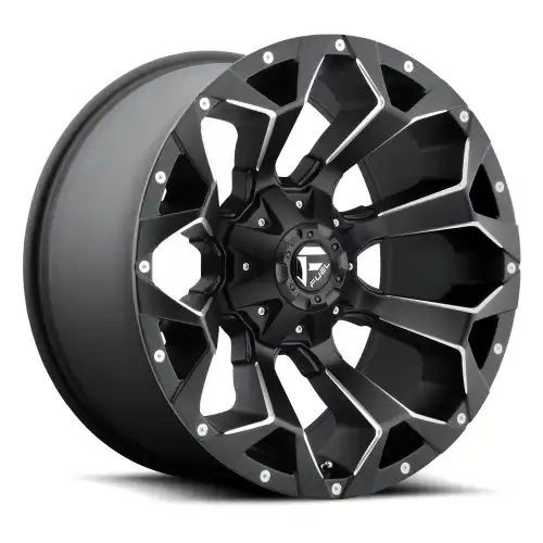 FUEL D546 ASSAULT MATTE BLACK MILLED 8x180 22R 12 124.2 -44
