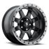 FUEL D551 TROPHY MATTE BLACK GUN METAL RING 6x139.7 17R 8.5 108 -6