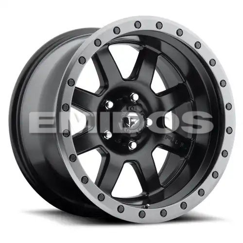 FUEL D551 TROPHY MATTE BLACK GUN METAL RING 6x139.7 20R 9 108 1