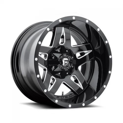 FUEL D554 FULL BLOWN GLOSS BLACK MILLED 6x135/139.7 20R 9 106.1 20
