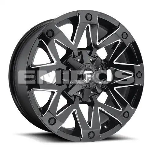 FUEL D555 AMBUSH GLOSS BLACK MILLED 6x135/139.7 20R 10 106.1 -18