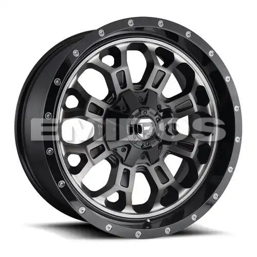 FUEL D561 CRUSH GLOSS MACHINED DOUBLE DARK TINT 5x139.7/150 17R 9 110.1 1