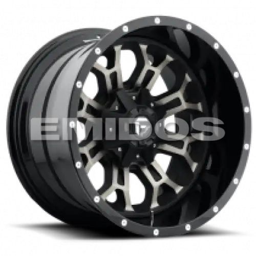 FUEL D561 CRUSH GLOSS MACHINED DOUBLE DARK TINT 8x180 18R 9 124.2 20