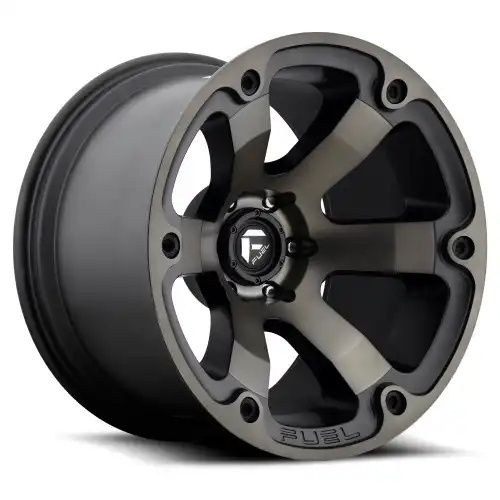 FUEL D564 BEAST MATTE BLACK DOUBLE DARK TINT 5x127 17R 9 78.1 -12