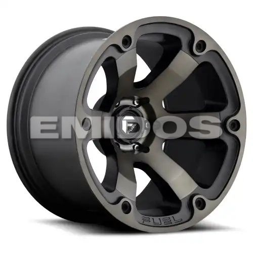 FUEL D564 BEAST MATTE BLACK DOUBLE DARK TINT 5x127 17R 9 78.1 -12