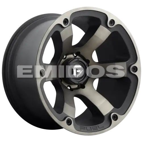 FUEL D564 BEAST MATTE BLACK DOUBLE DARK TINT 5x127 20R 9 71.8 35