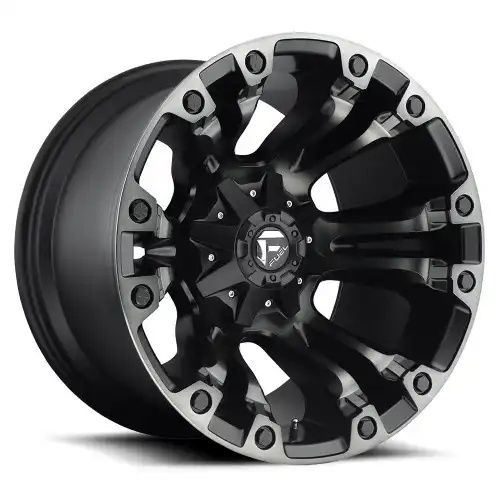 FUEL D569 VAPOR MATTE BLACK DOUBLE DARK TINT 6x135/139.7 18R 9 106.1 19