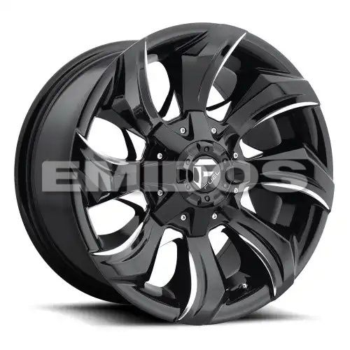 FUEL D571 STRYKR GLOSS BLACK MILLED 5x114.3/127 20R 10 78.1 -18
