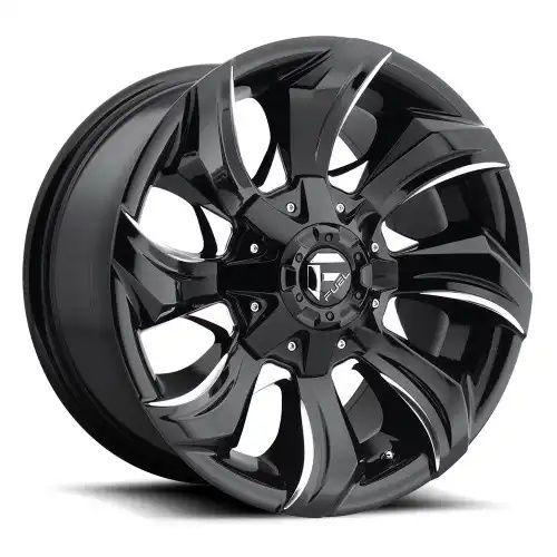 FUEL D571 STRYKR GLOSS BLACK MILLED 8x180 20R 9 124.2 1
